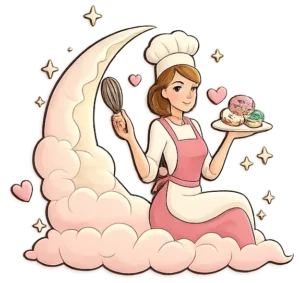 boulanger sur un croissant de lune