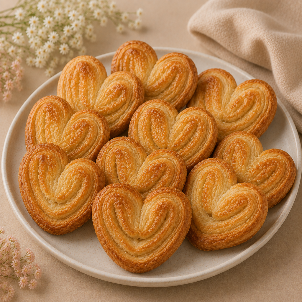 Corazones de hojaldre